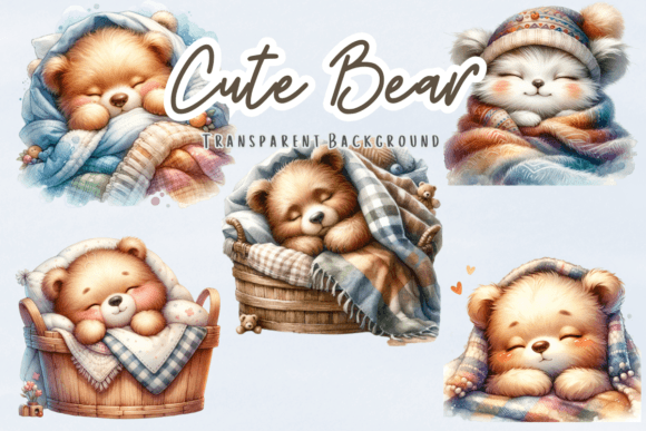 Bear Cozy Blanket Watercolor Clipart: A Brand Designer’s Review for Visual Storytelling
