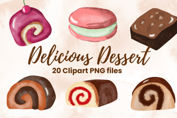Deesert Watercolor: A Fresh Illustration for Modern Branding