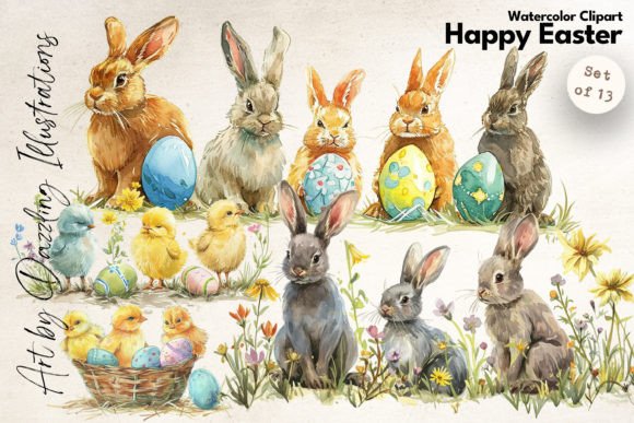 Watercolor Easter Compositions Delight: A Designer’s Real-World Review