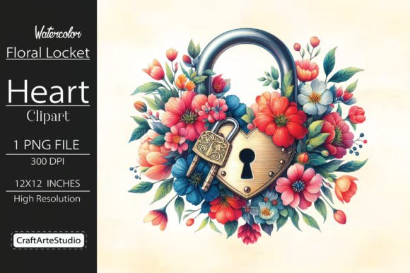 Watercolor Floral Locket Heart Clipart: A Designer’s Real-World Review