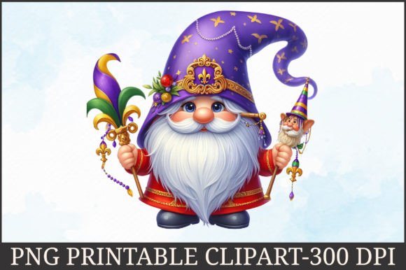 Watercolor Mardi Gras Gnome Illustrations: A Designer’s Review for Real Client Projects