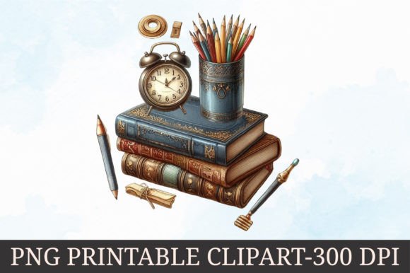Watercolor Vintage Floral Books Illustrations: A Blog Designer’s Review