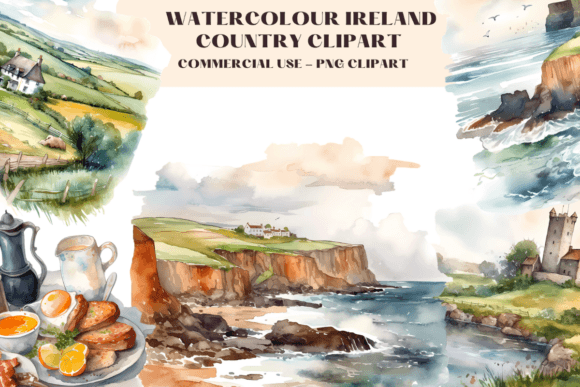 Watercolour Ireland Country Clipart: A Designer’s Review for Real Client Projects